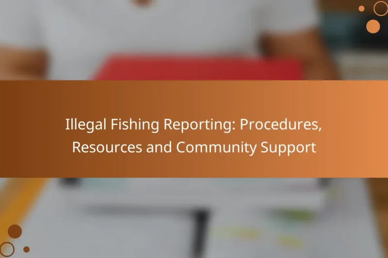 Illegal Fishing Reporting: Procedures, Resources and Community Support