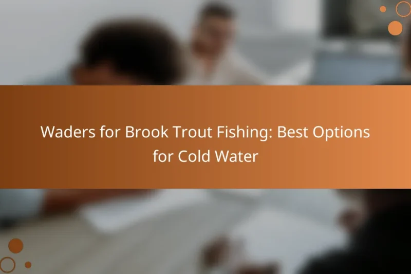 Waders for Brook Trout Fishing: Best Options for Cold Water